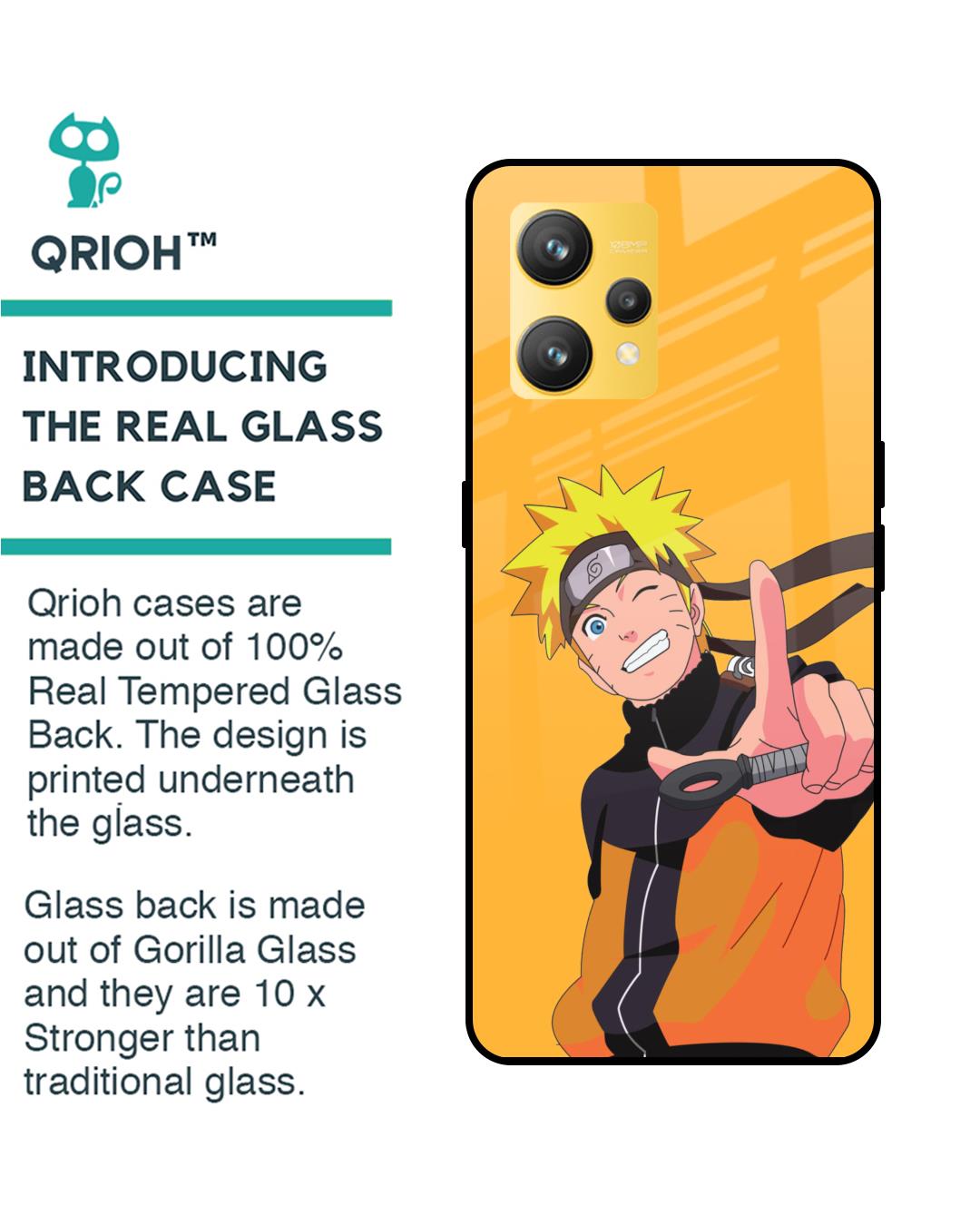 Shop Cool Naruto Premium Glass Case for Realme 9(Shock Proof, Scratch Resistant)-Back