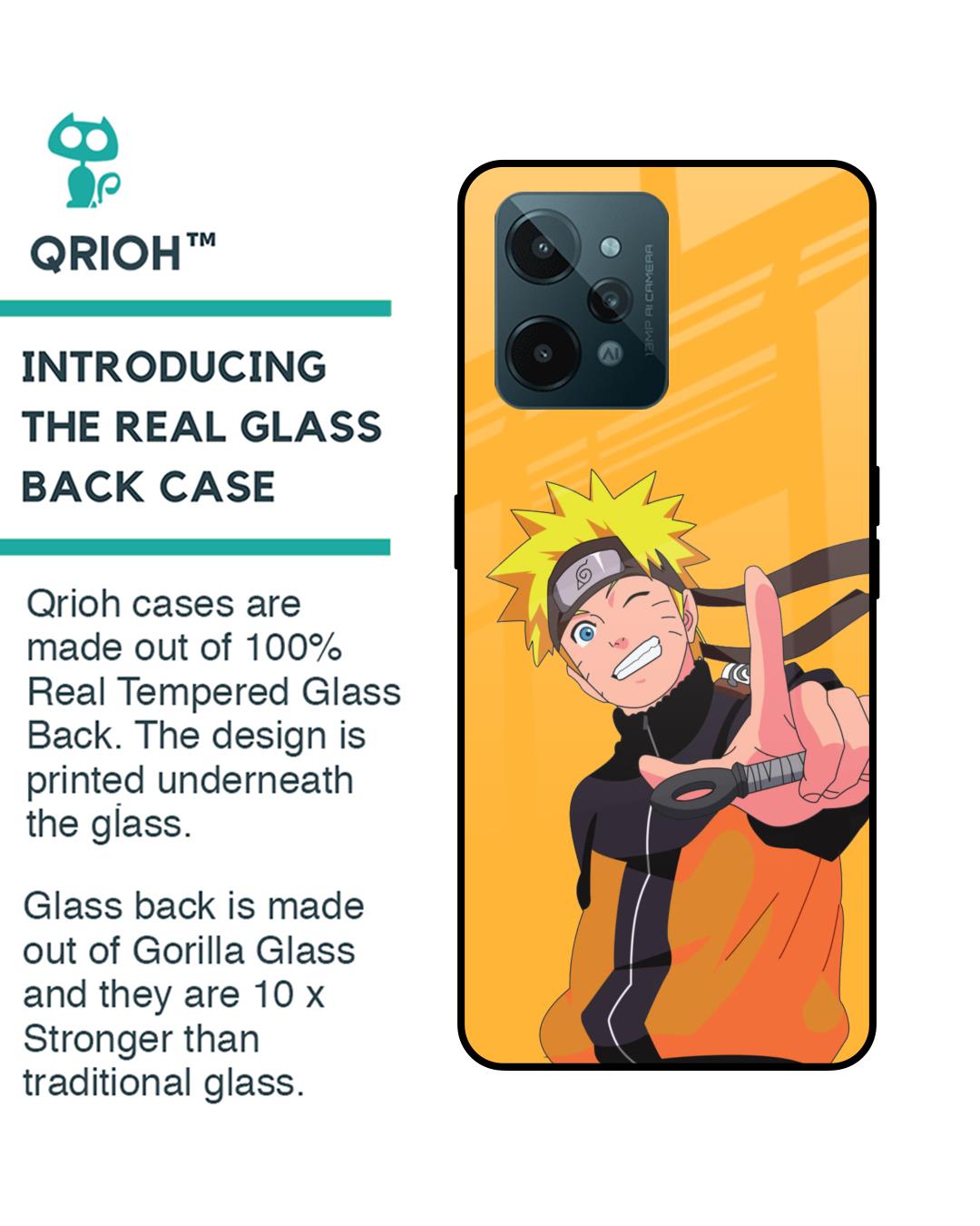 Shop Cool Naruto Premium Glass Case for Realme C31(Shock Proof, Scratch Resistant)-Back