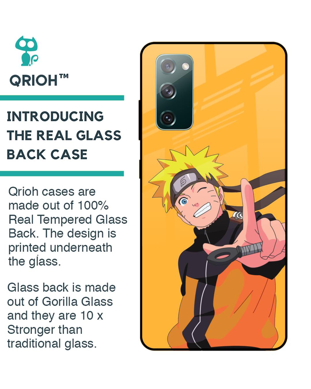 Shop Cool Naruto Premium Glass Case for Samsung Galaxy S20 FE (Shock Proof,Scratch Resistant)-Back