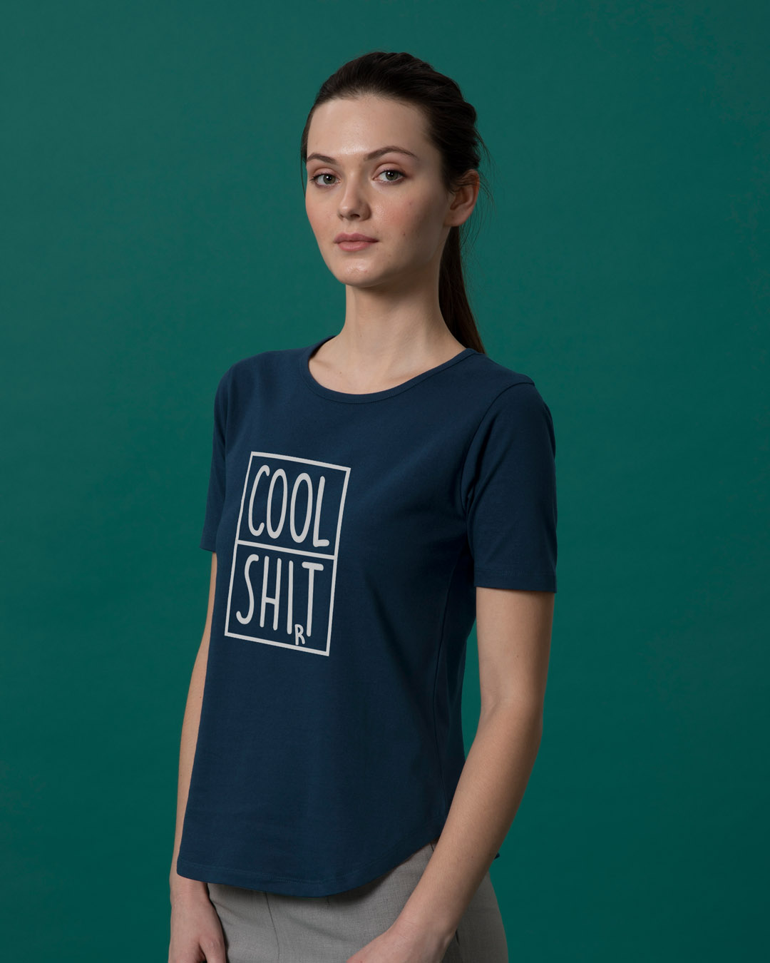 Shop Cool Shit Basic Round Hem T-Shirt-Back