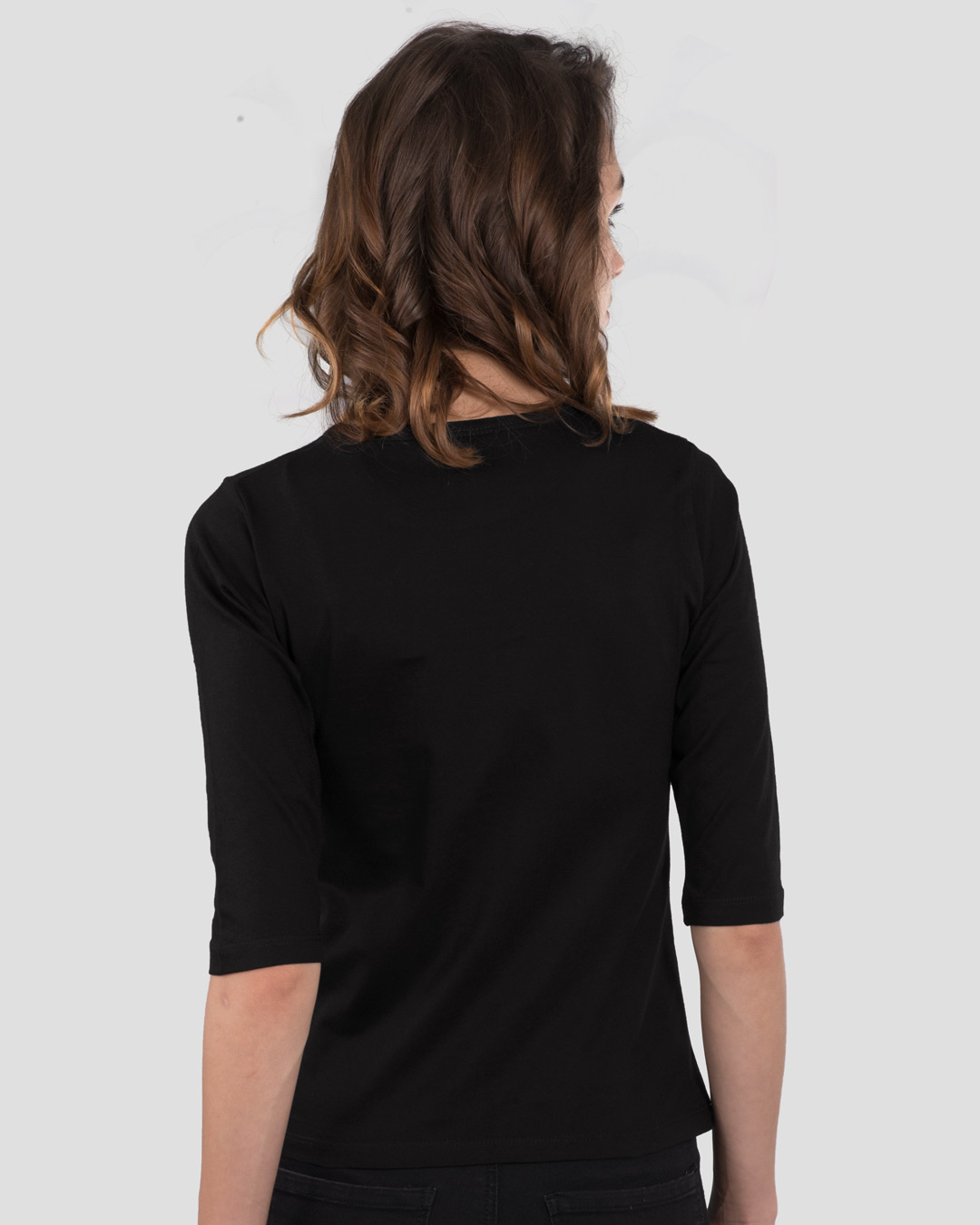Shop Coolest Sister Round Neck 3/4 Sleeve T-Shirt-Back