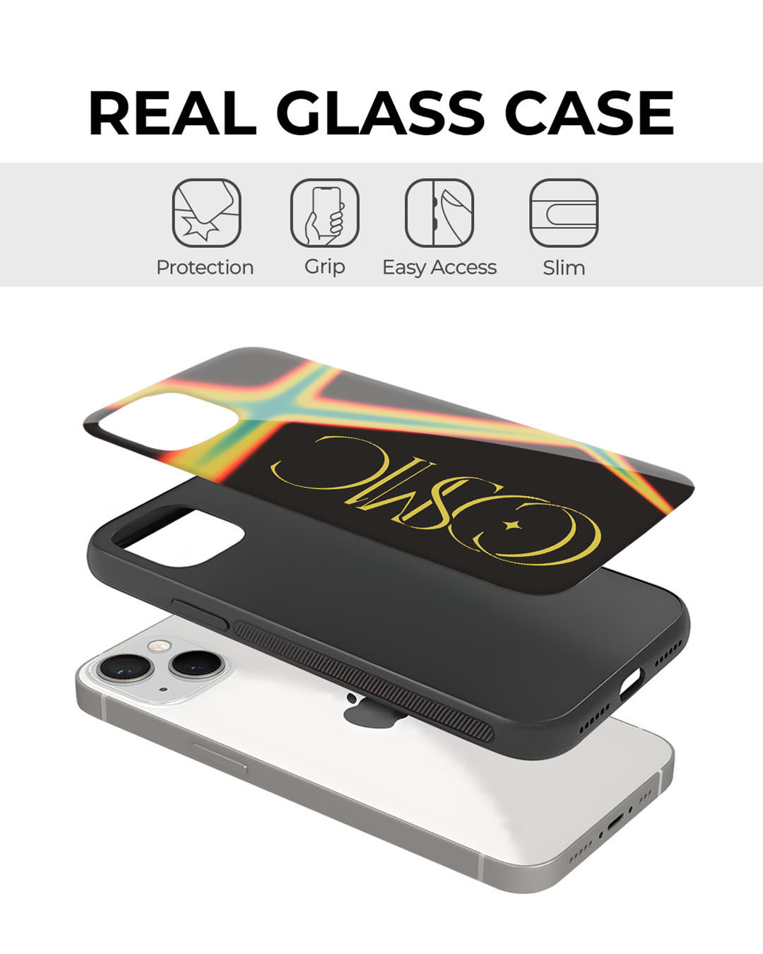 Shop Cosmic Premium Glass Cover for Apple iPhone 12 Pro Max-Back