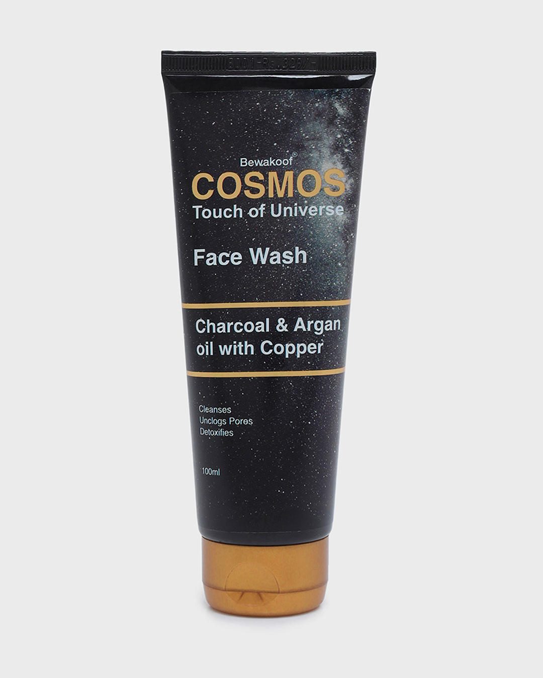 Shop Face Wash By Bewakoof With Activated Charcoal & Argan Oil With Copper 100ml-Back
