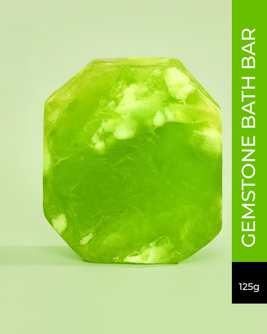 Shop Gemstone Bath Bar By Bewakoof With Green Jade Aloe Vera 125g-Front