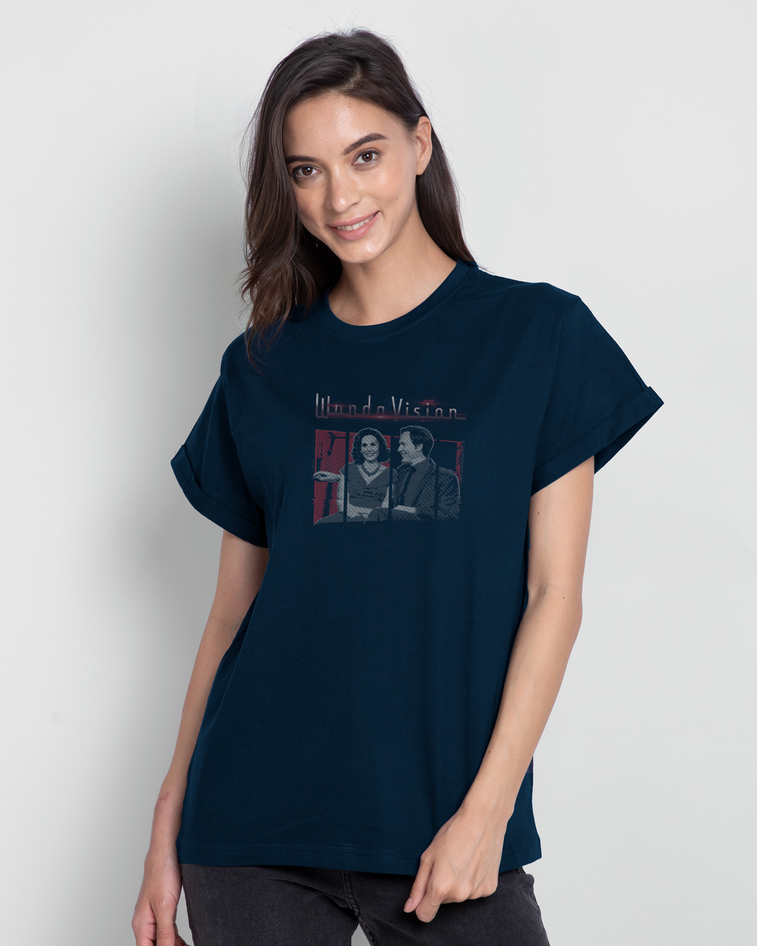 Shop Couple Boyfriend T-Shirt (WVL)-Back