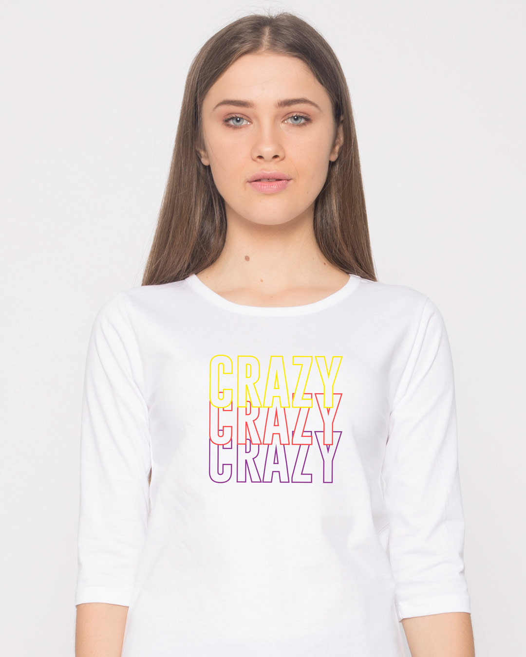 Crazy Neon 3/4th Sleeve T-Shirt
