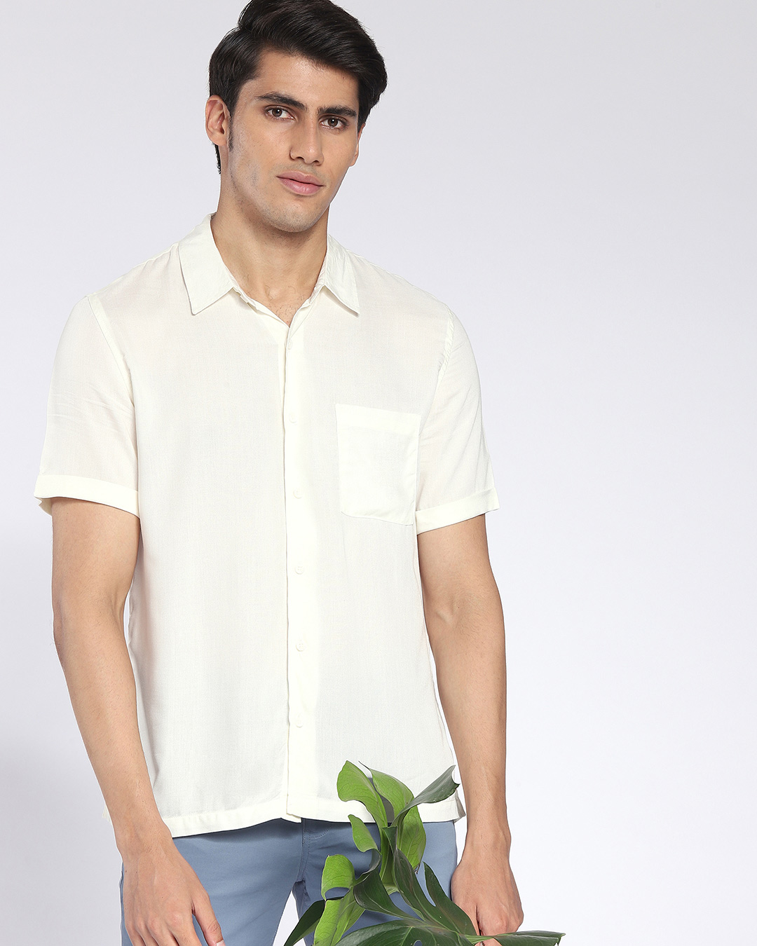 Buy Men's Cream Shirt Online at Bewakoof
