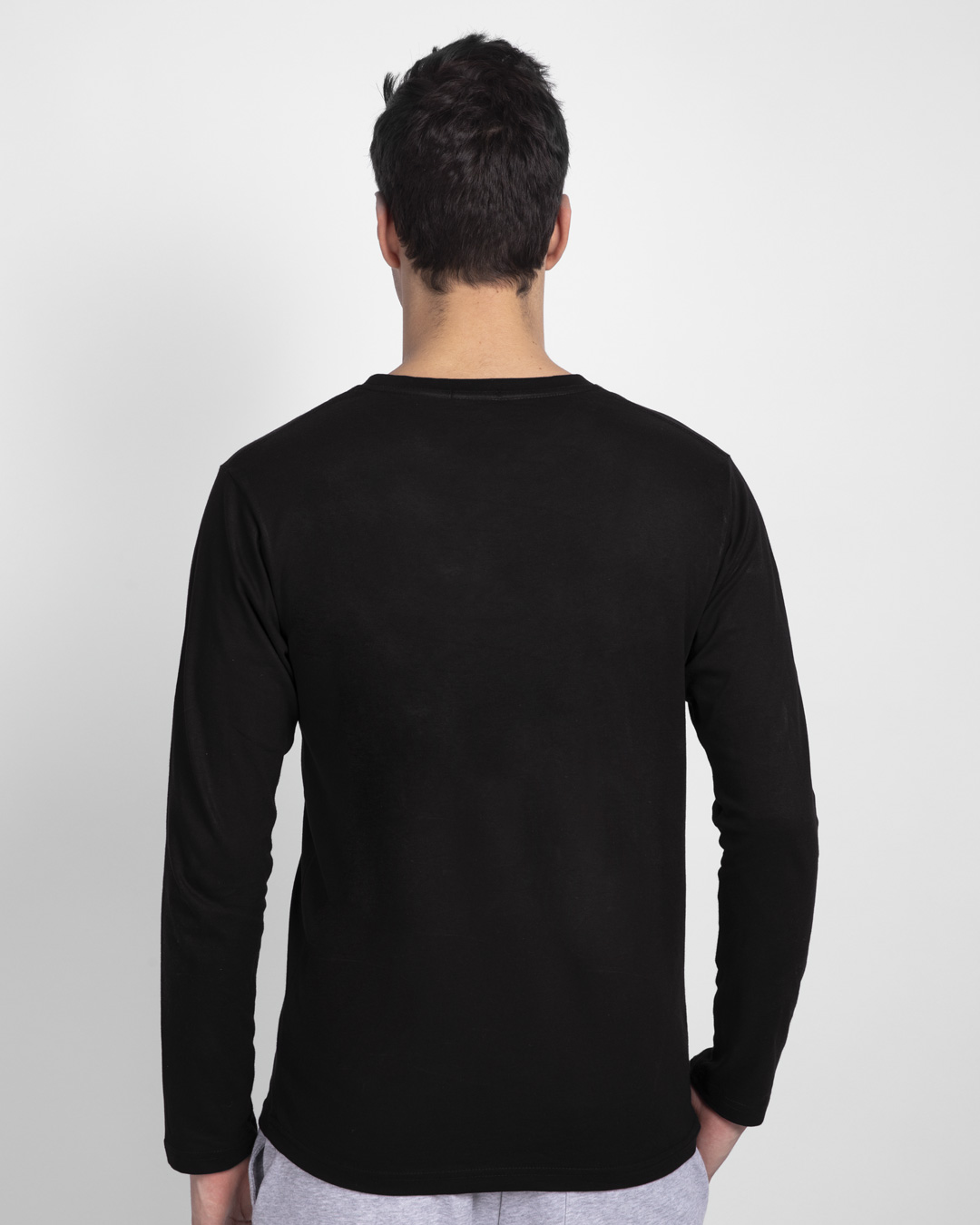 Shop Cricket Emotion Full Sleeve T-Shirt Black-Back