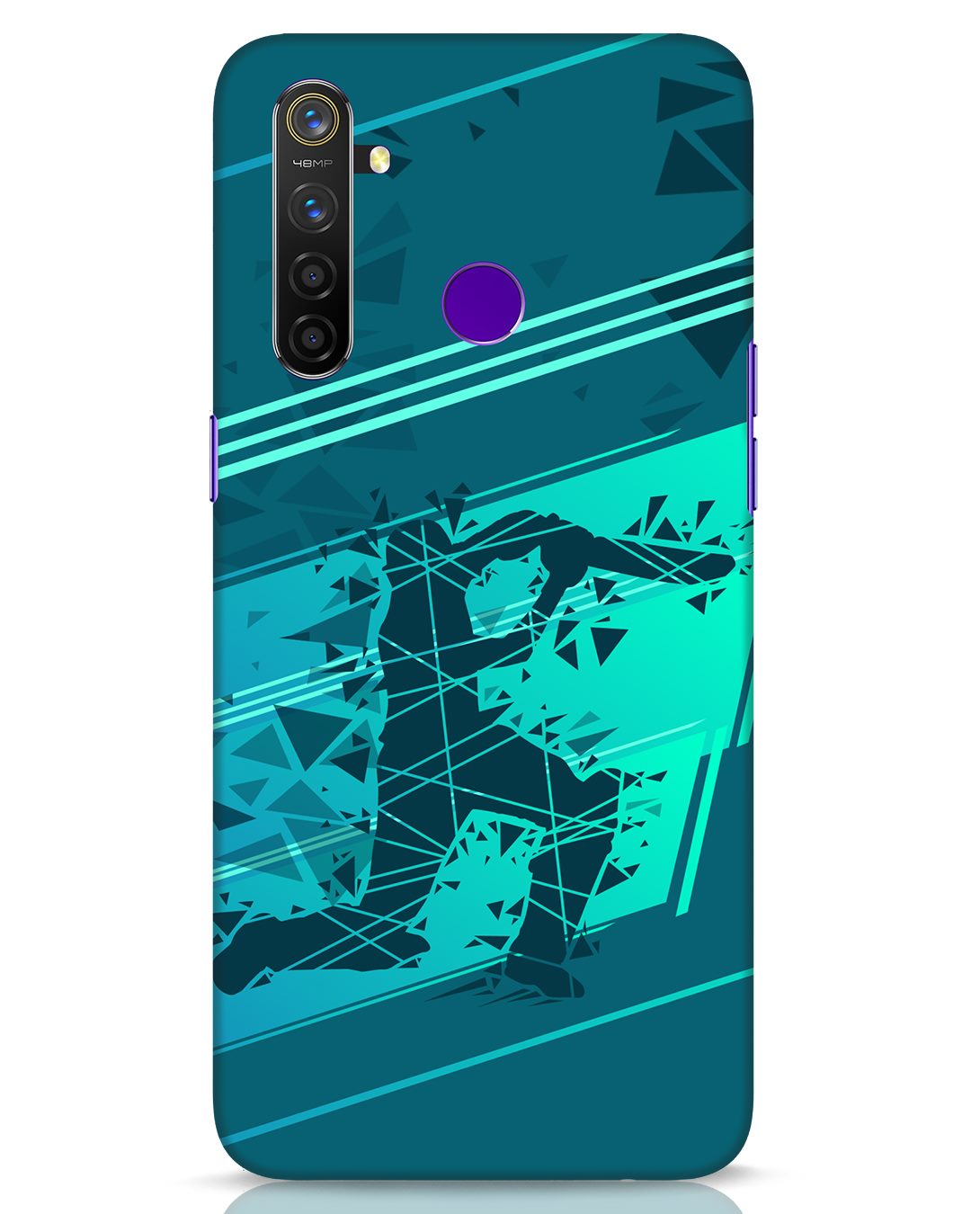 Buy Cricketer Abstract Realme 5 Pro Mobile Cover Mobile Case Online at