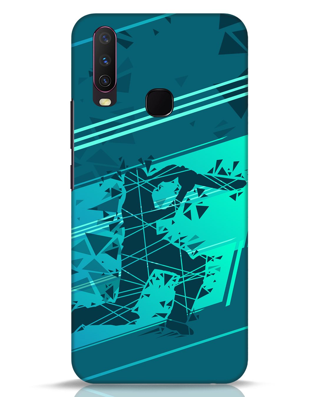 Buy Cricketer Abstract Vivo Y17 Mobile Cover Online in India at Bewakoof