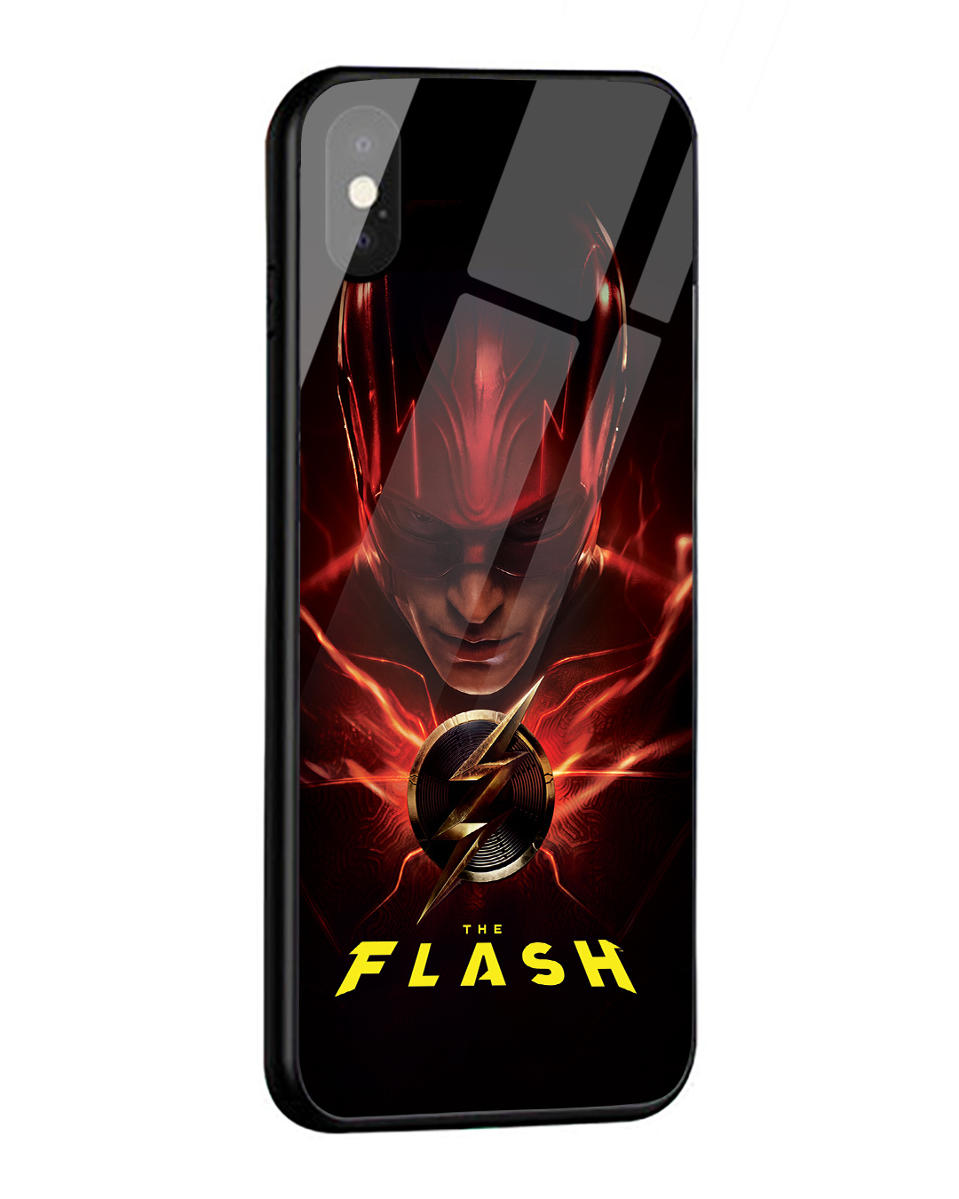 Shop Crimson Comet Flash Premium Glass Cover for Apple iPhone X-Back