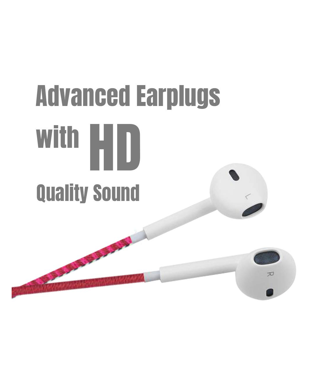 Shop Designer Series 3.5mm Universal In Ear Headphones With Mic And Volume Control-Back