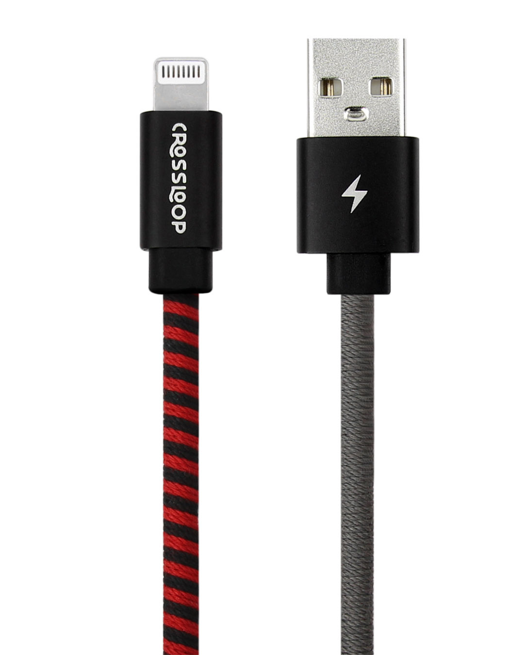 Shop Lightning Fast Charging Cable   Red & Black-Back