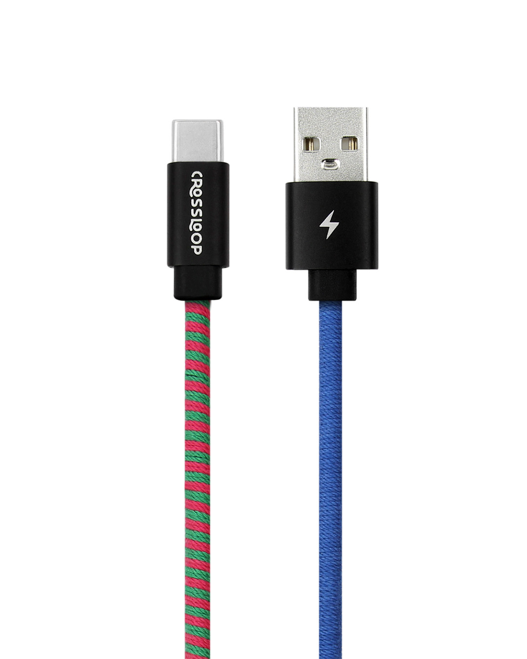 Shop Type C Fast Charging Cable   Blue & Pink-Back