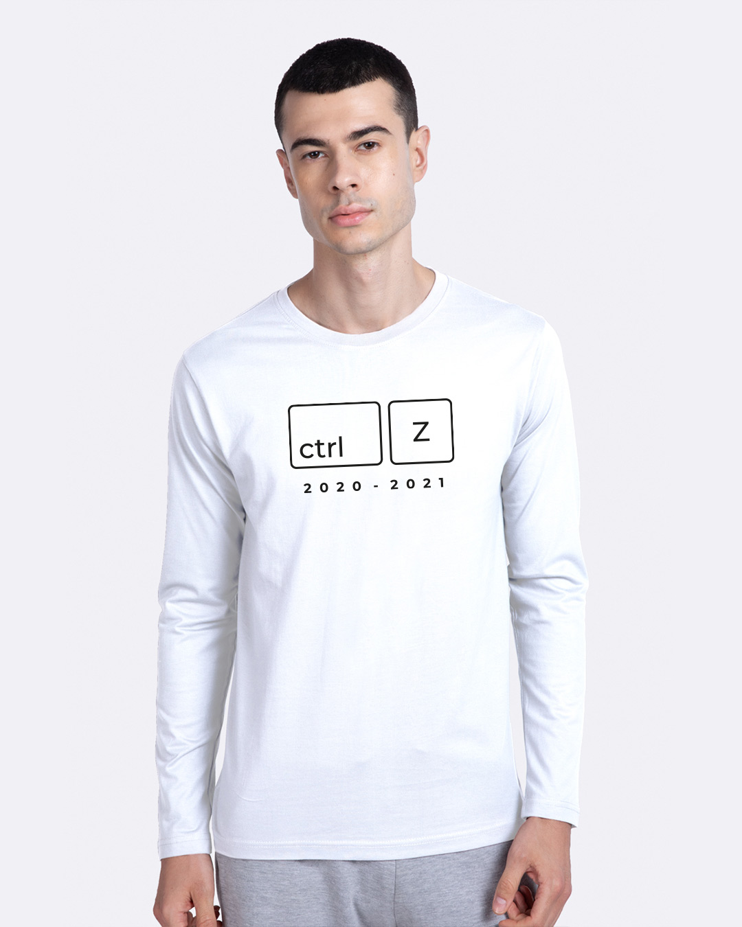 Shop Ctrl + Z Full Sleeve T-shirt For Men's-Back