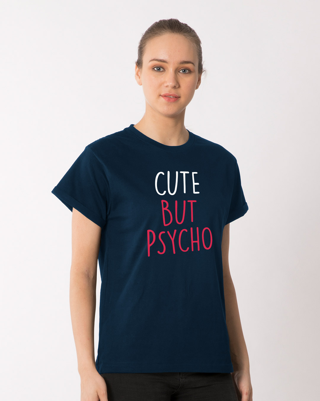 Shop Cute But Psycho Boyfriend T-Shirt-Back