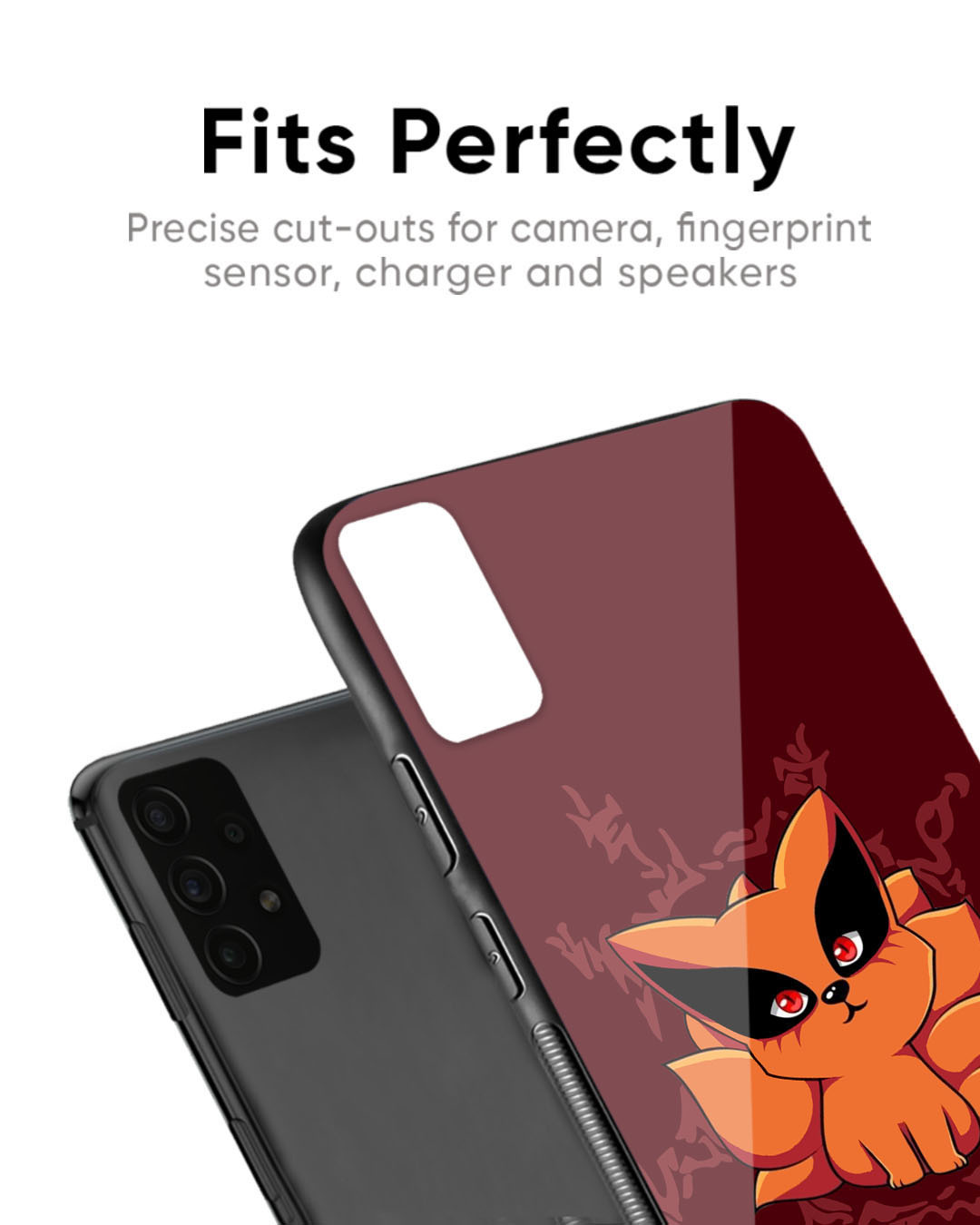 Shop Cute Evil Cat Premium Glass Case for OnePlus Nord(Shock Proof, Scratch Resistant)-Back