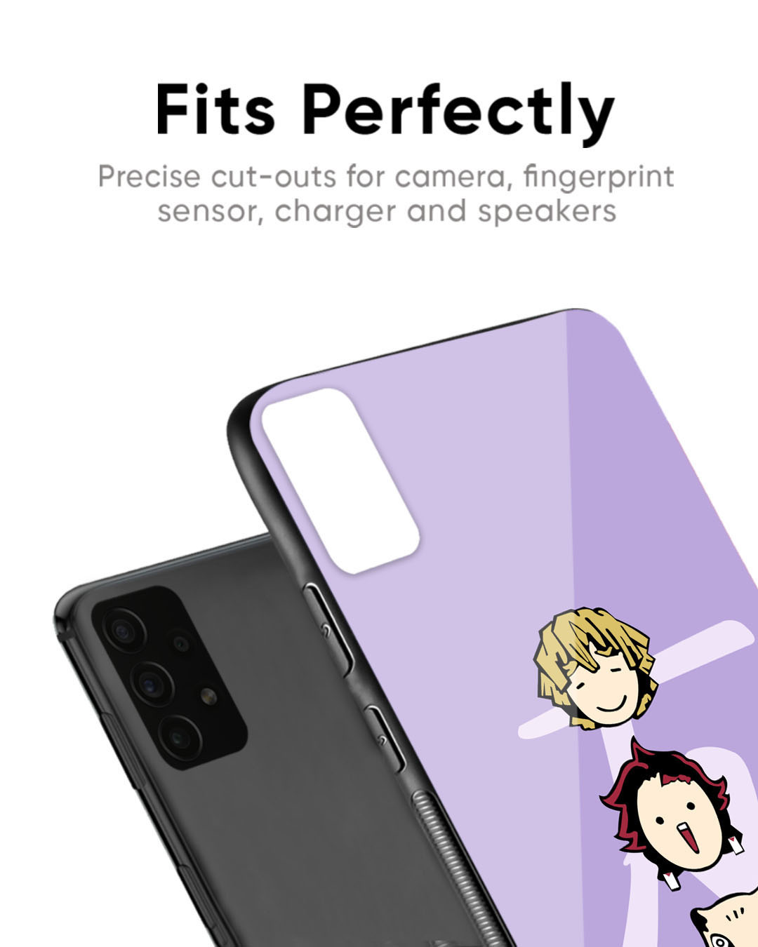 Shop Cute Three Faces Premium Glass Case for OnePlus 7(Shock Proof, Scratch Resistant)-Back