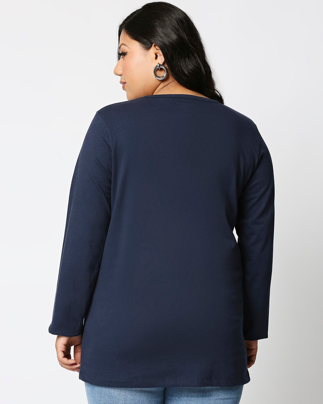 Shop Women's Cuteness Superpower Plus Size Slim Fit T-shirt-Back