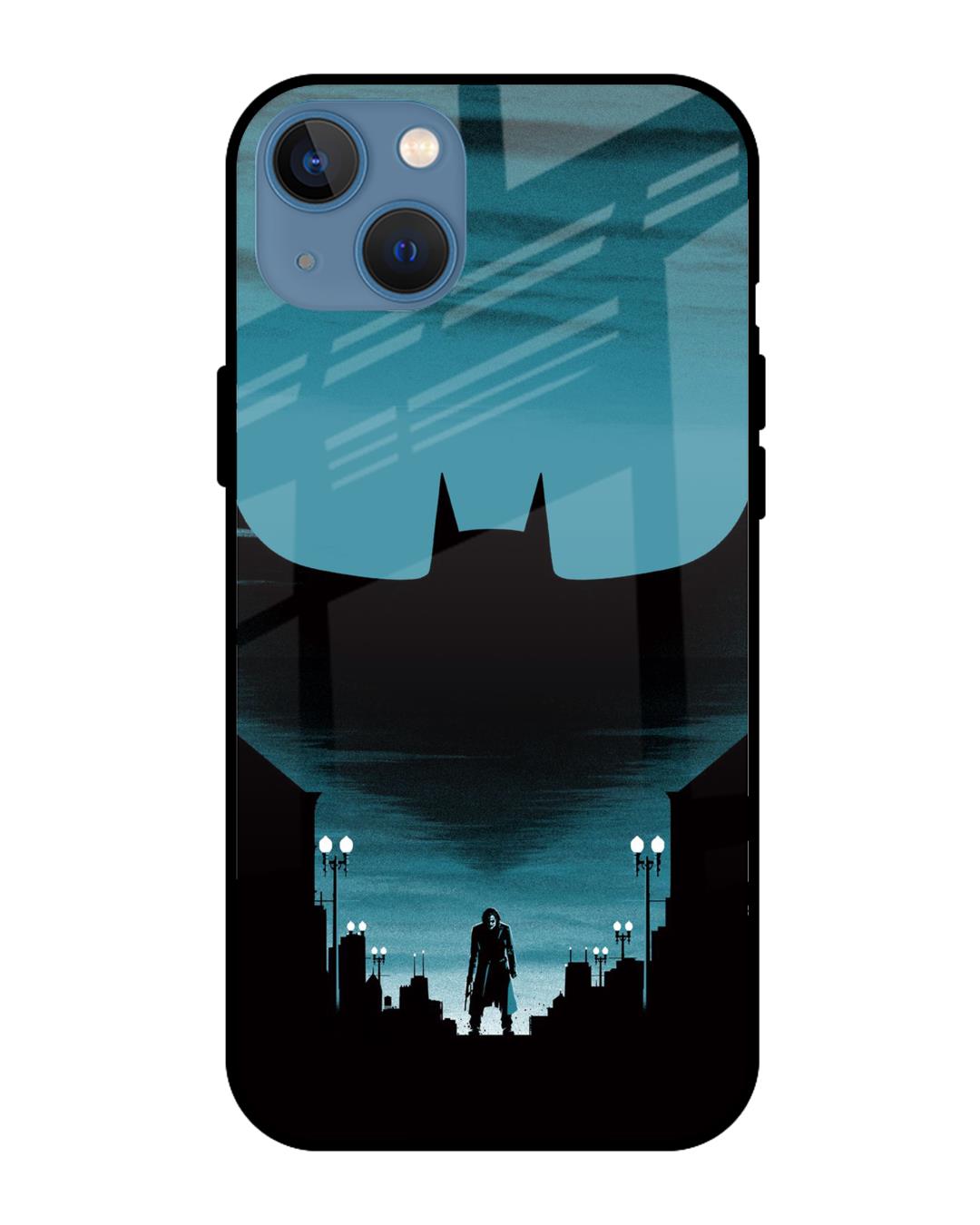 Buy Cyan Bat Premium Glass Case For Apple Iphone 13 Mini (shock Proof 