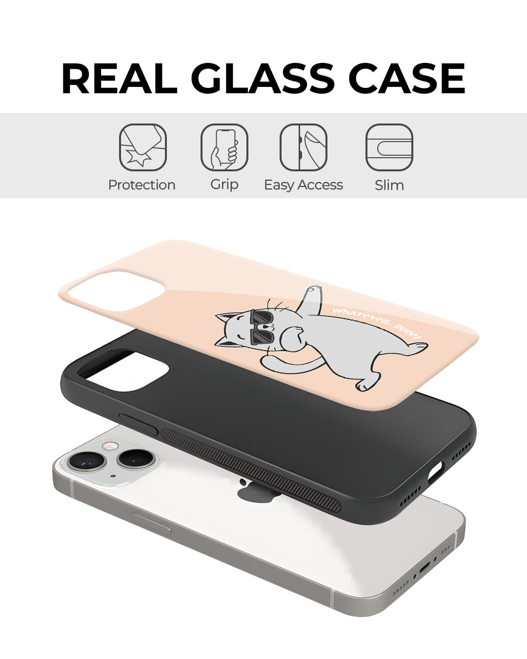 Shop Dab Life Premium Glass Cover for Apple iPhone 13 Pro-Back