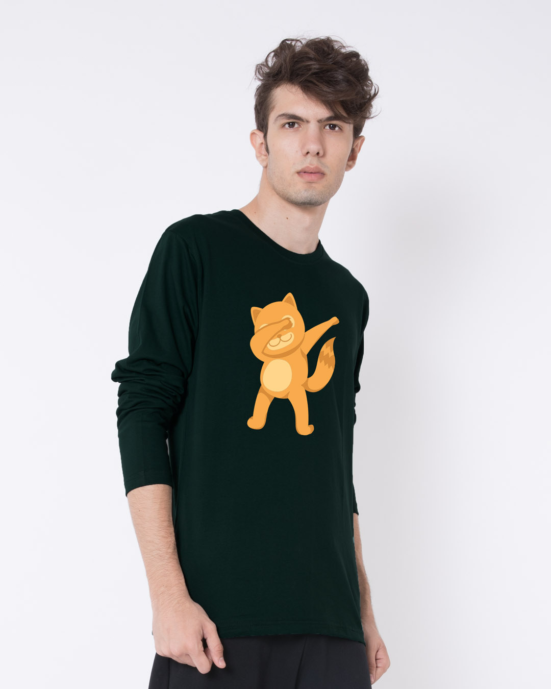 Shop Dabbing Catty Full Sleeve T-Shirt-Back