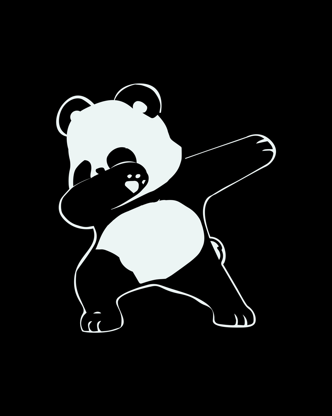 dabbing panda t shirt