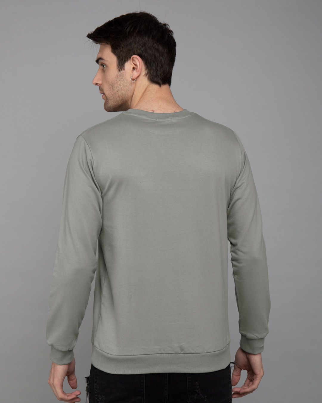 Shop Dalmatian Puppy Fleece Light Sweatshirt (DL)-Back