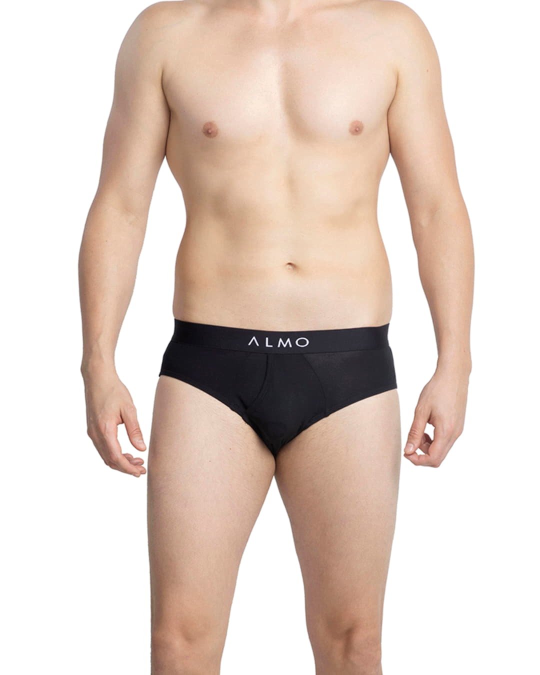 Shop Dario Dark Micro Modal Black Men's Brief (Pack Of 2)-Back