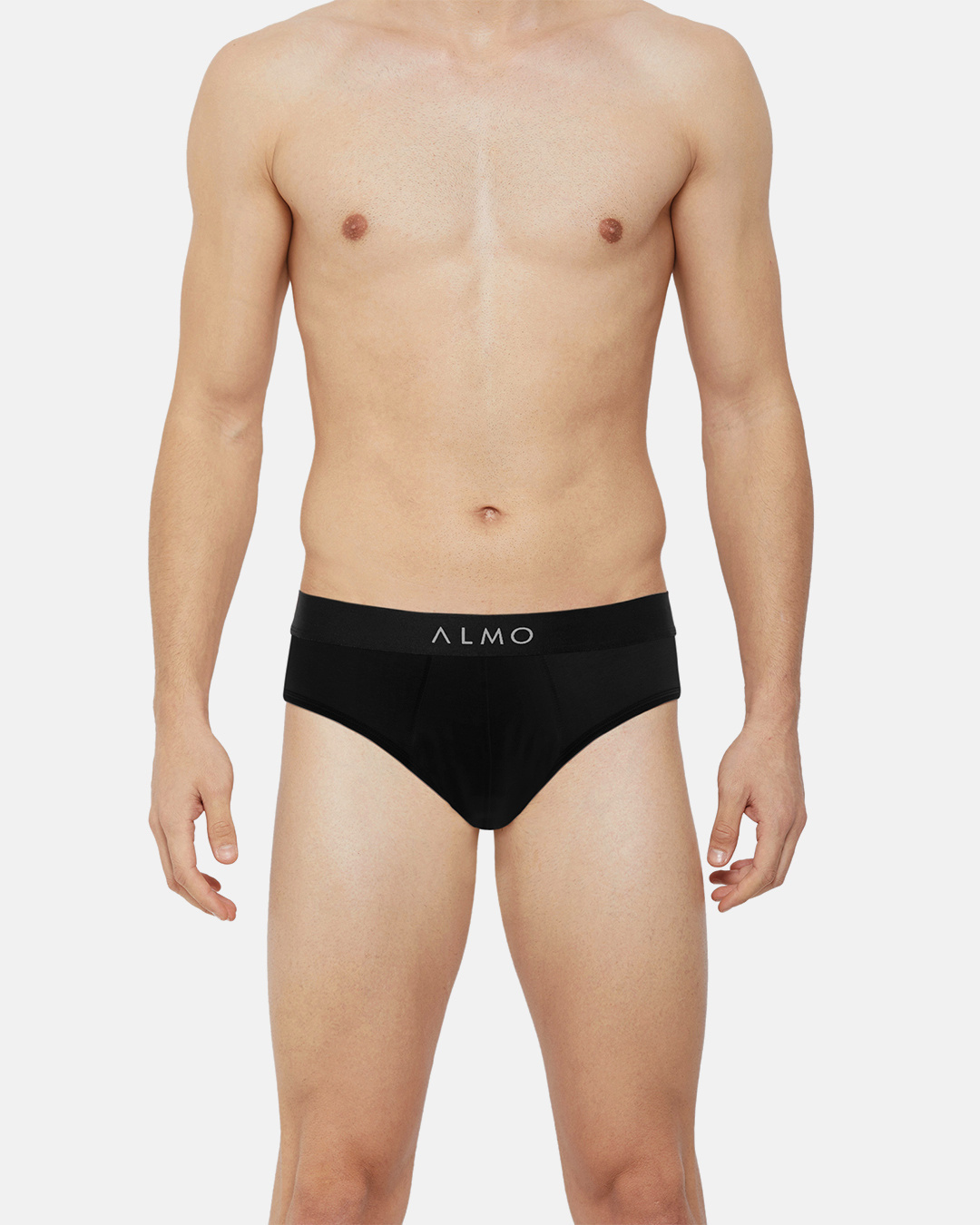 Shop Pack of 2 Men's Dario Solid Micro Modal Black And Blue Brief-Back