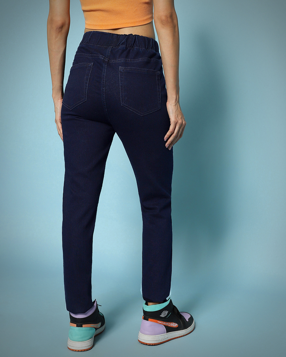 Buy CAFUNE DENIM Blue Ladies Jeggings Online at Best Prices in