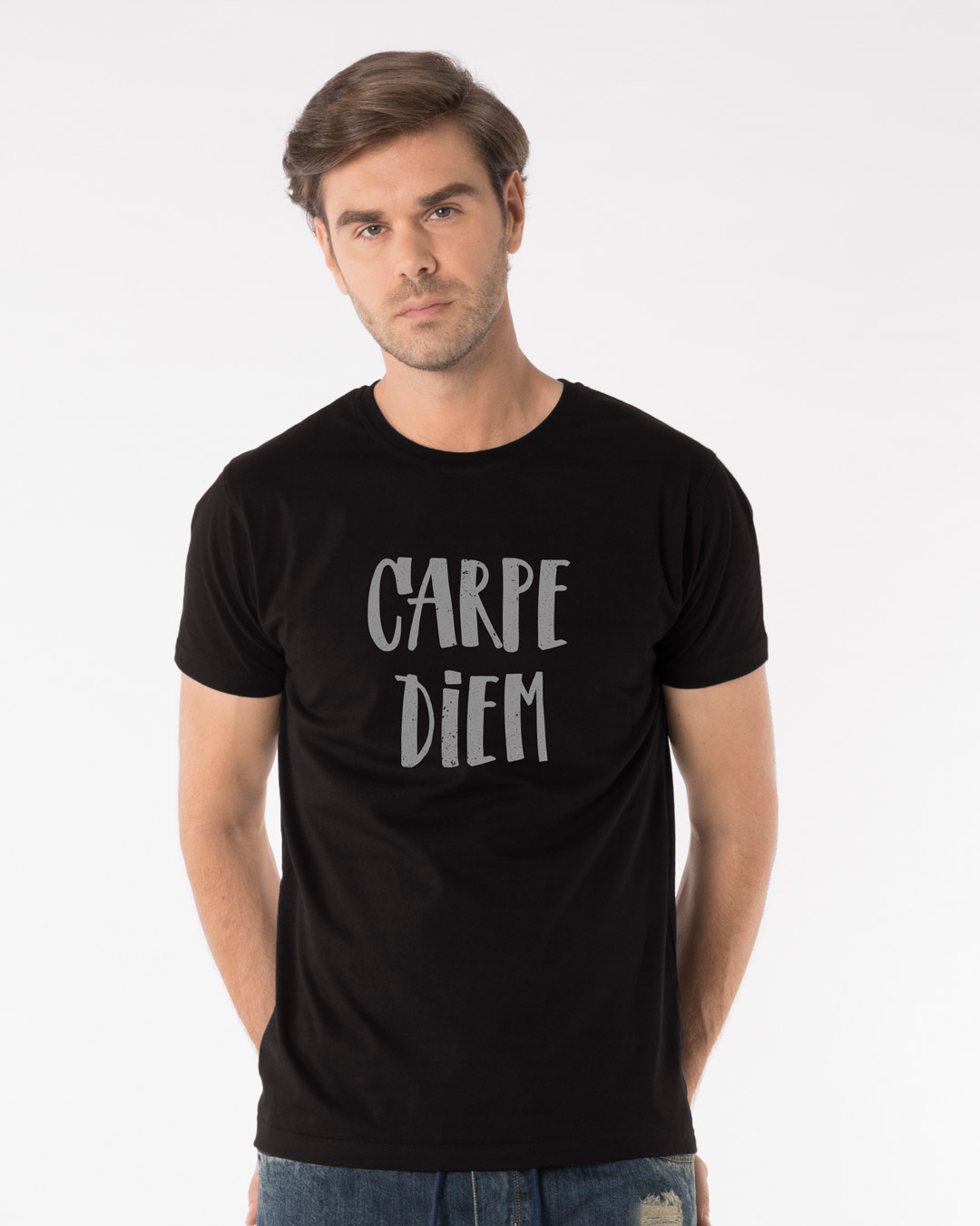 Shop Dark Carpe Diem Half Sleeve T-Shirt-Back