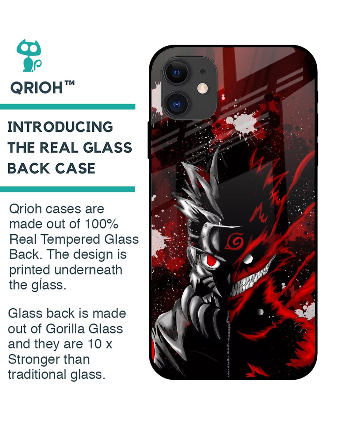 Shop Dark Character Premium Glass Case for Apple iPhone 12 (Shock Proof,Scratch Resistant)-Back