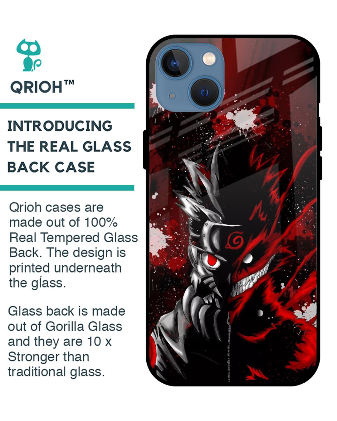 Shop Dark Character Premium Glass Case for Apple iPhone 13 (Shock Proof,Scratch Resistant)-Back