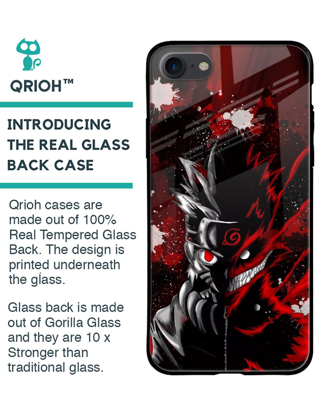 Shop Dark Character Premium Glass Case for Apple iPhone SE 2020 (Shock Proof,Scratch Resistant)-Back