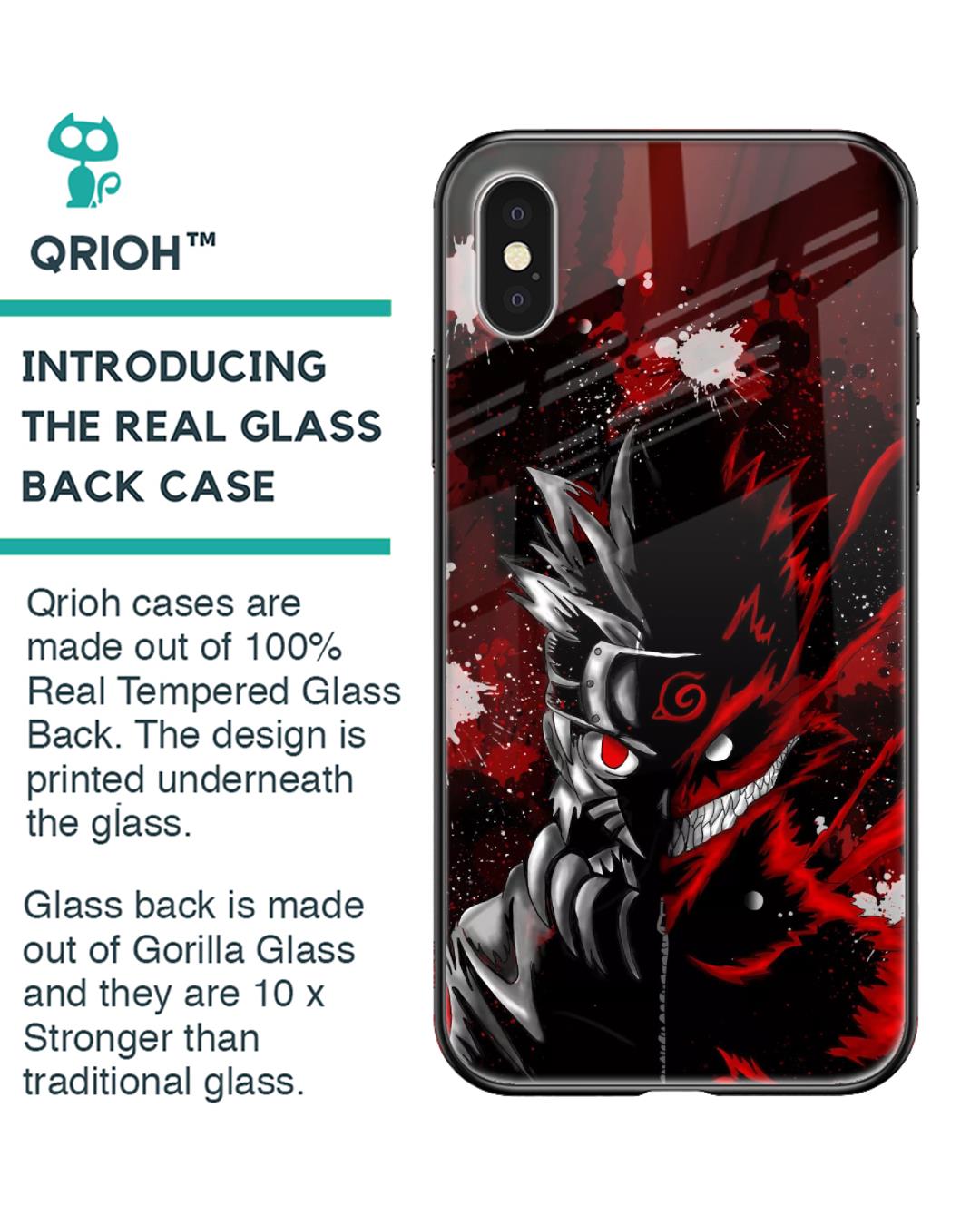 Shop Dark Character Premium Glass Case for Apple iPhone XS (Shock Proof,Scratch Resistant)-Back