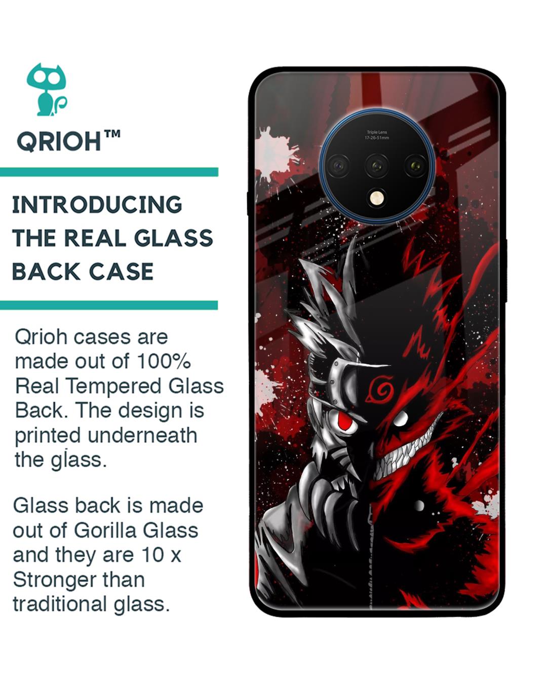 Shop Dark Character Premium Glass Case for OnePlus 7T (Shock Proof,Scratch Resistant)-Back