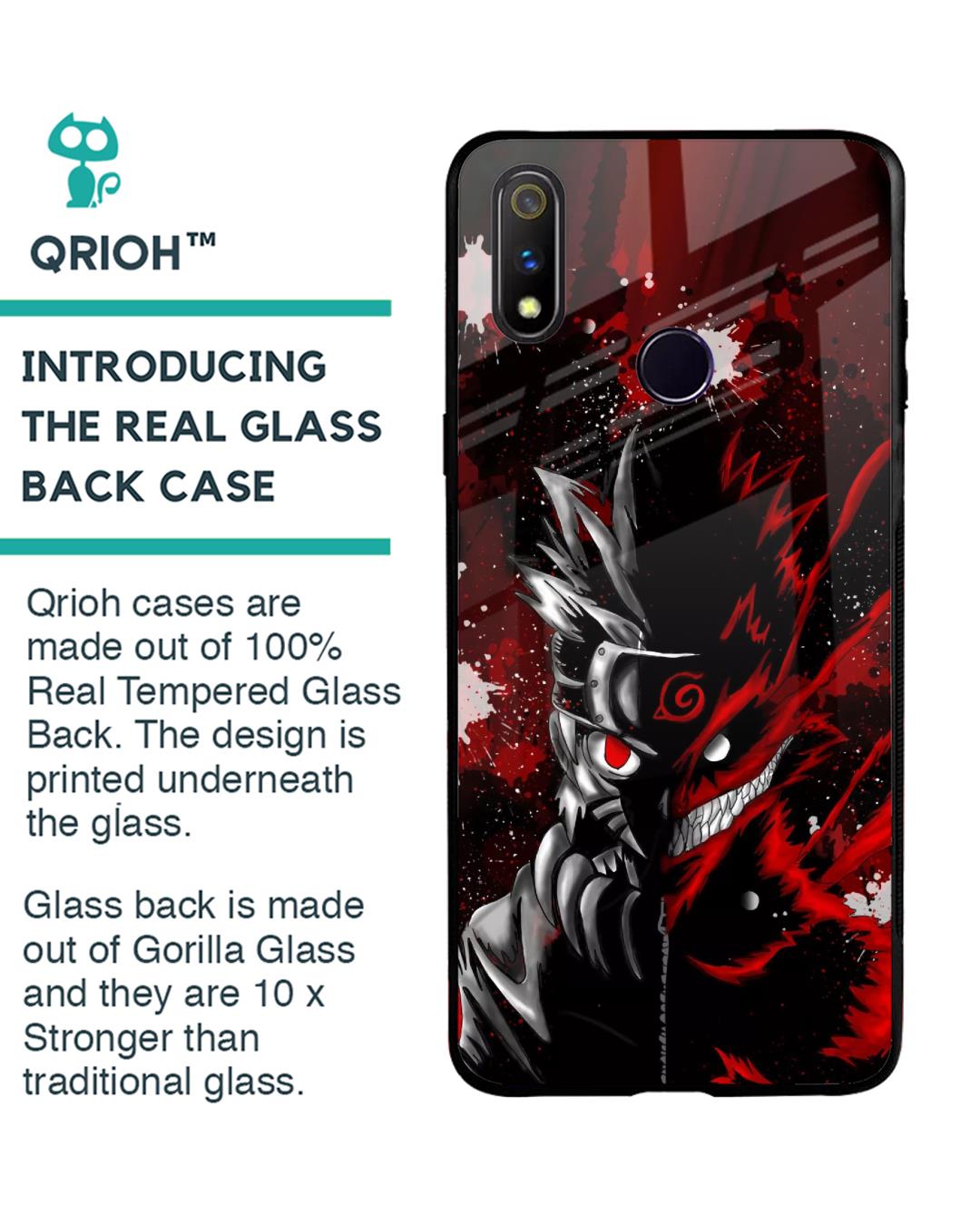 Shop Dark Character Premium Glass Case for Realme 3 Pro (Shock Proof, Scratch Resistant)-Back