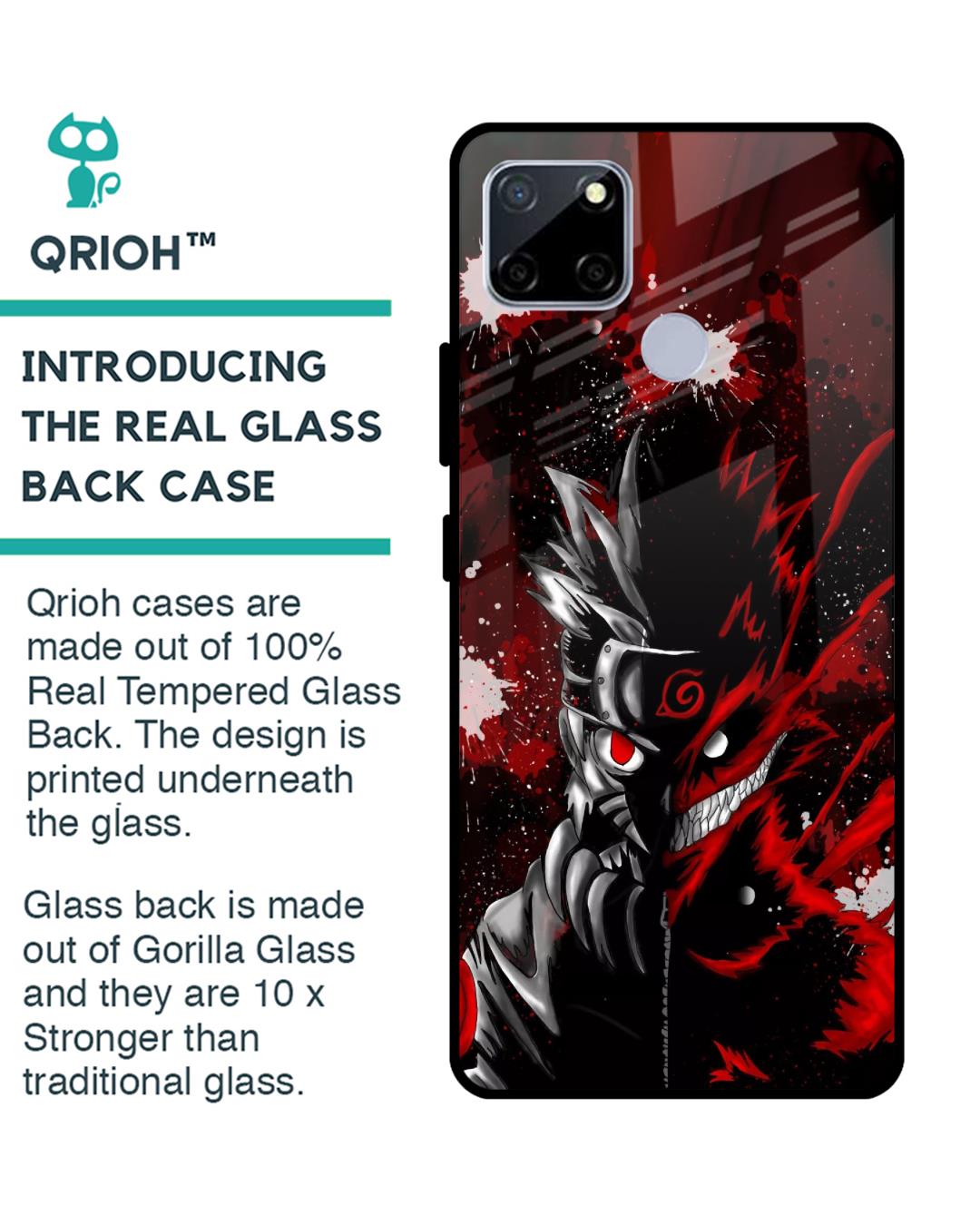 Shop Dark Character Premium Glass Case for Realme C12 (Shock Proof, Scratch Resistant)-Back