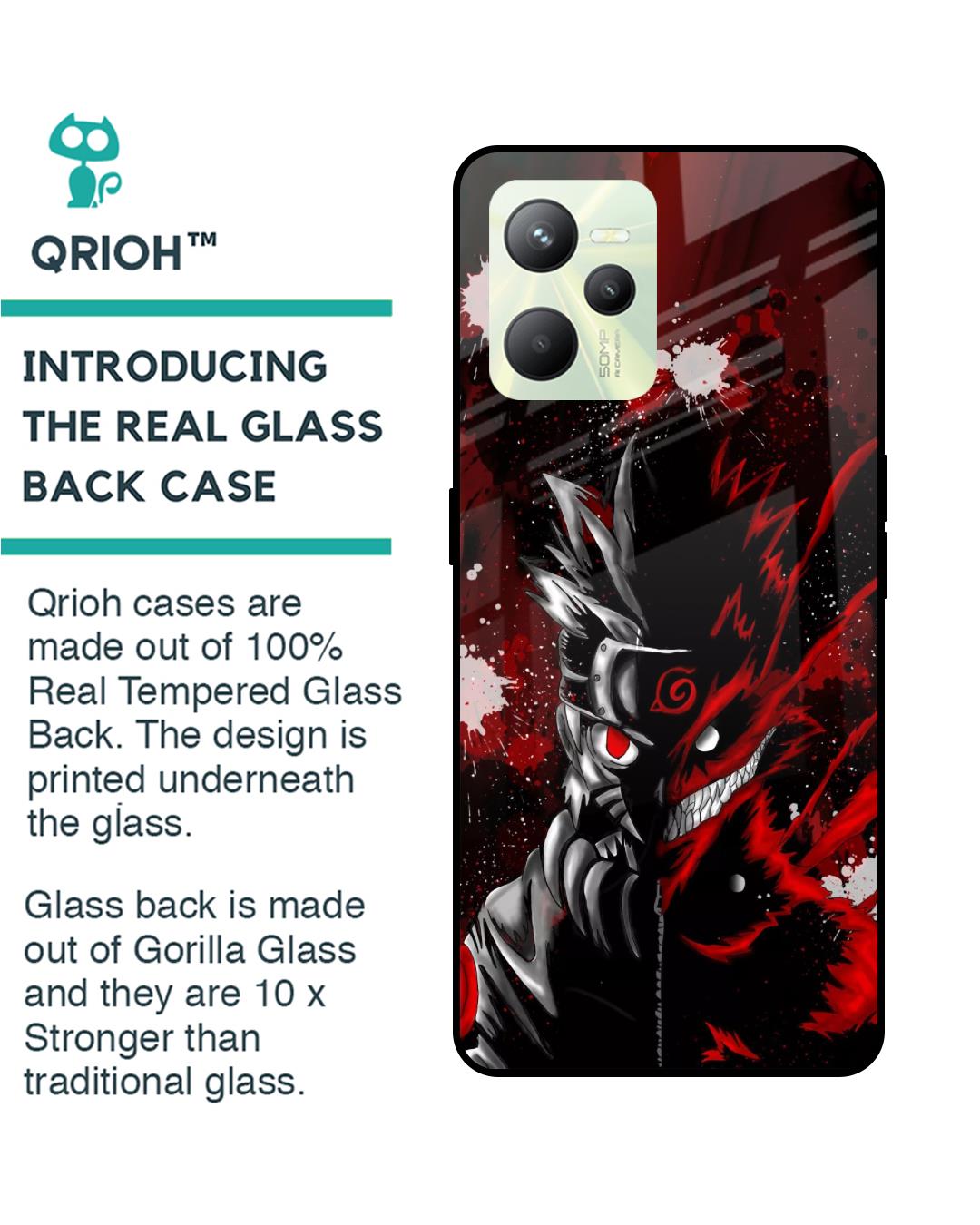 Shop Dark Character Premium Glass Case for Realme C35(Shock Proof, Scratch Resistant)-Back