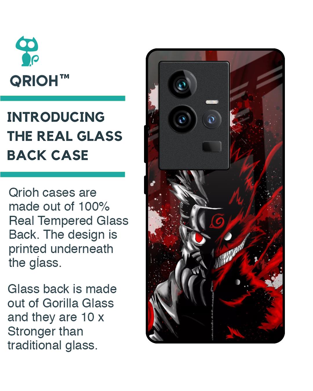 Shop Dark Character Premium Glass Case for Vivo iQOO 11 (Shock Proof,Scratch Resistant)-Back