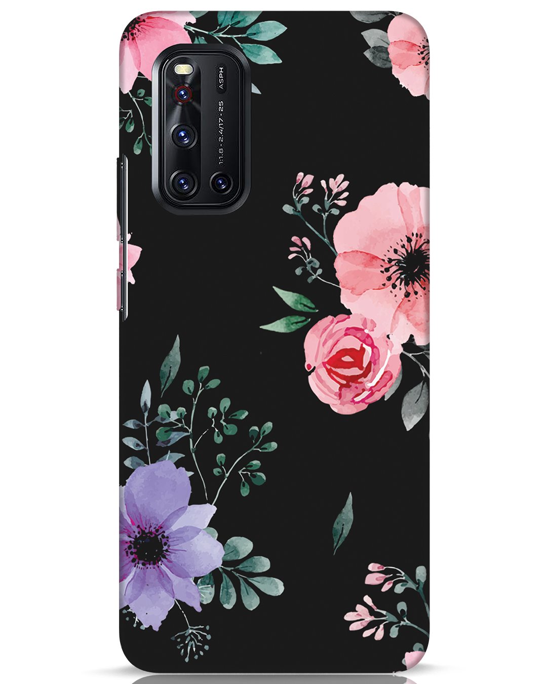 Buy Dark Florals Vivo V19 Mobile Covers Mobile Case Online at ₹199.0