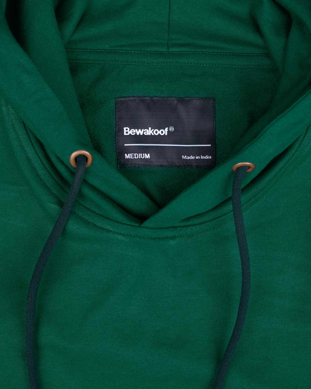 Buy Dark Forest Green Fleece Zipper Hoodies Online at Bewakoof