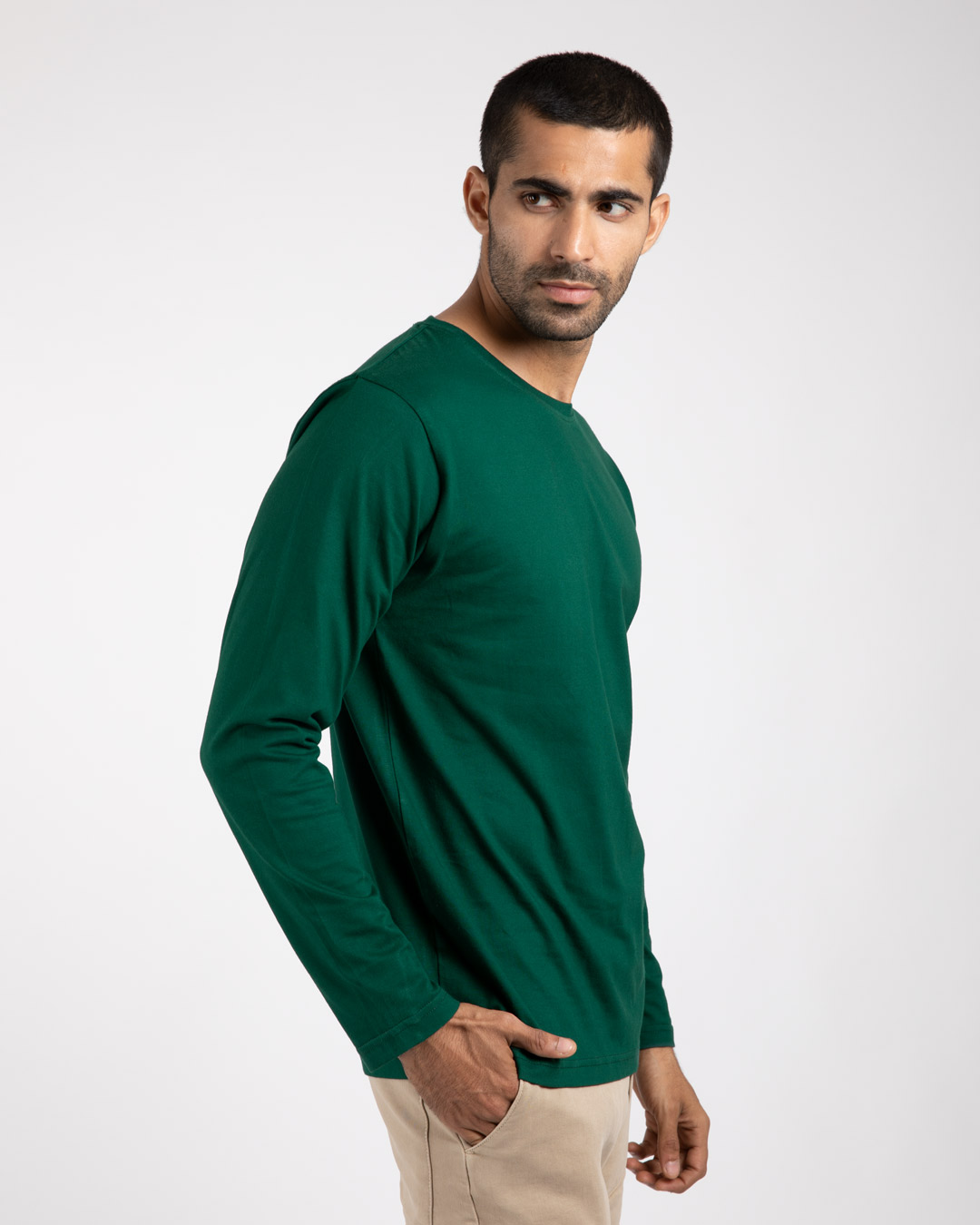 Shop Men's Dark Forest Green T-shirt-Back