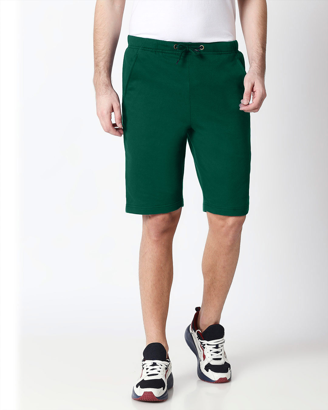 Dark Forest Green Men's Casual Shorts
