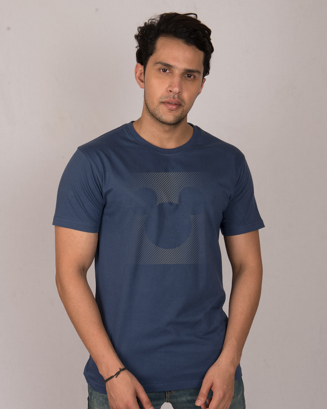 Shop Dark Gradient Mickey Half Sleeve T-Shirt (DL)-Back