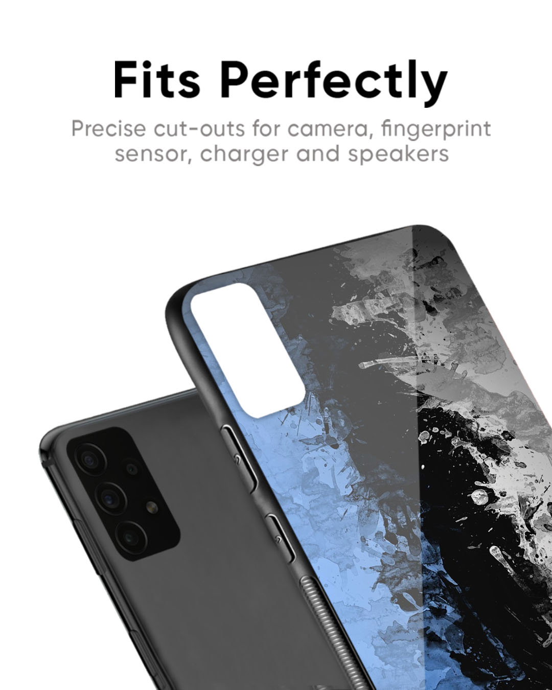 Shop Dark Grunge Premium Glass Case for Oppo Reno8T 5G (Shock Proof, Scratch Resistant)-Back