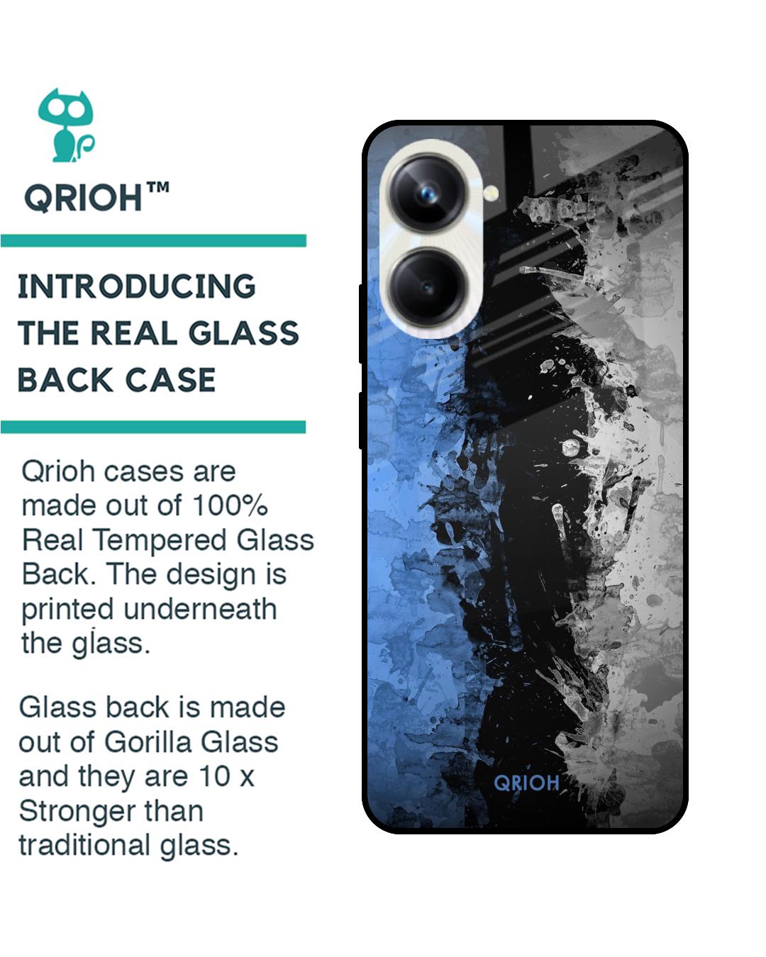 Shop Dark Grunge Printed Premium Glass Case for Realme 10 Pro 5G (Shock Proof,Scratch Resistant)-Back