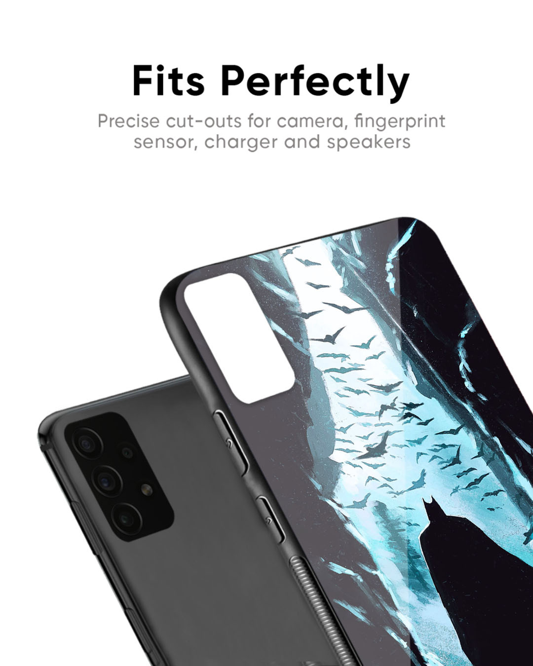 Shop Dark Man In Cave Premium Glass Case for Realme 11 Pro+ 5G (Shock Proof, Scratch Resistant)-Back