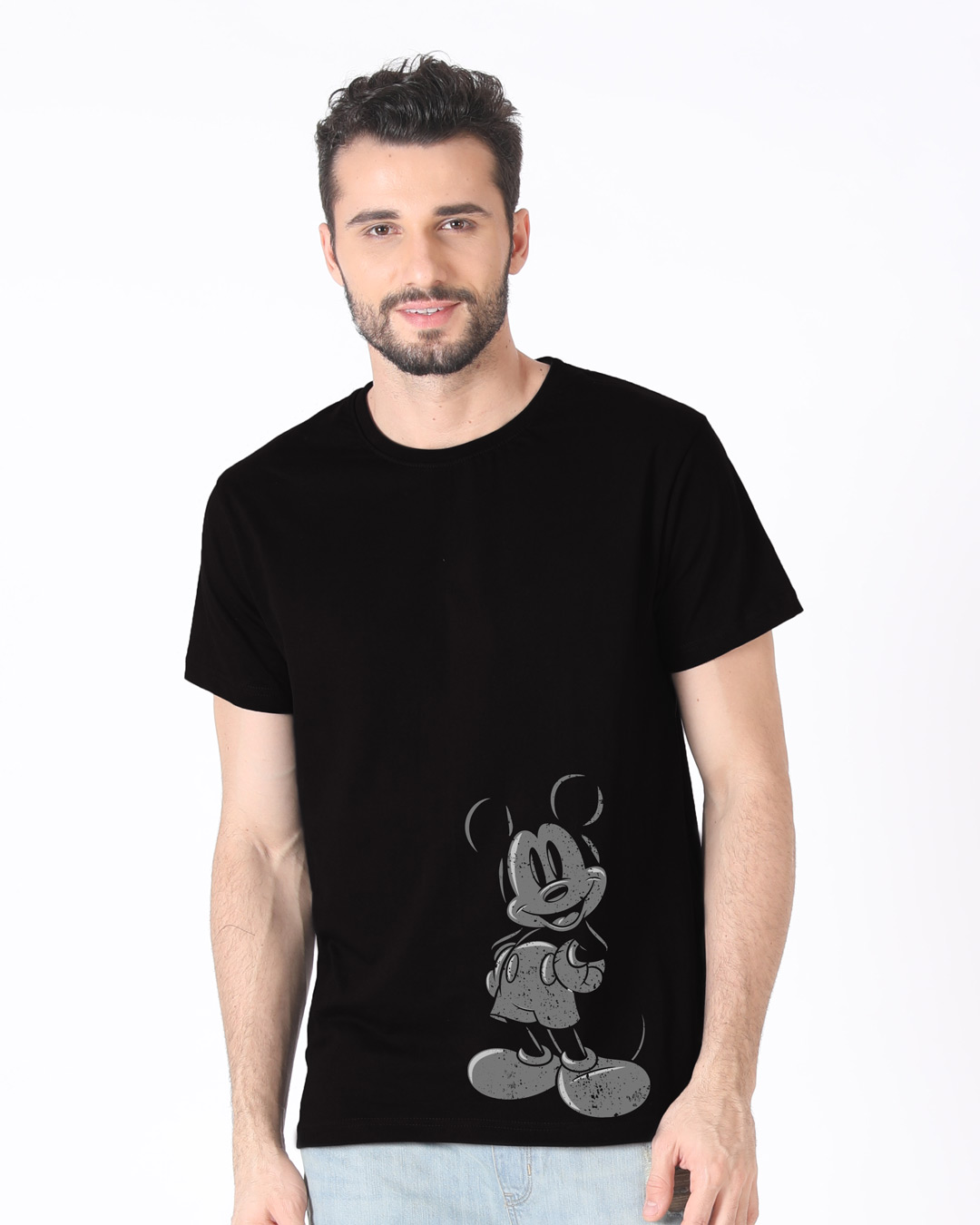 Shop Dark Mickey Half Sleeve T-Shirt (DL)-Back